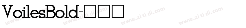VoilesBold字体转换