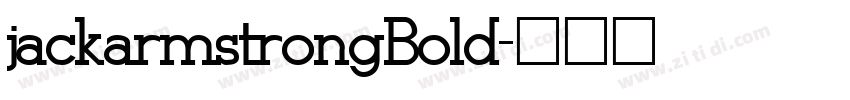 jackarmstrongBold字体转换