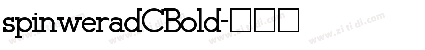 spinweradCBold字体转换