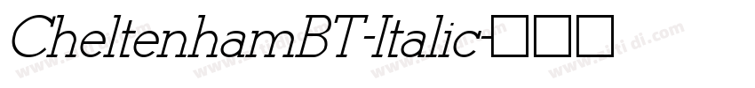 CheltenhamBT-Italic字体转换