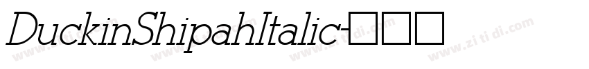 DuckinShipahItalic字体转换