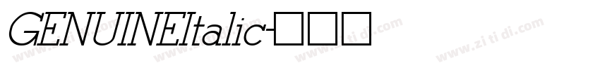 GENUINEItalic字体转换 GENUINEItalic字体转换