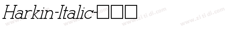 Harkin-Italic字体转换