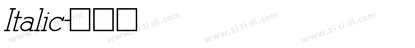 Italic字体转换 Italic字体转换