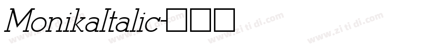 MonikaItalic字体转换