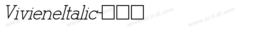 VivieneItalic字体转换