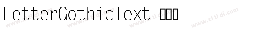 LetterGothicText字体转换