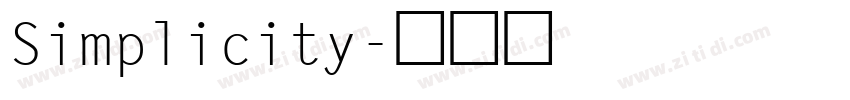 Simplicity字体转换