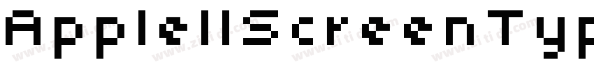 AppleIIScreenTypefac字体转换