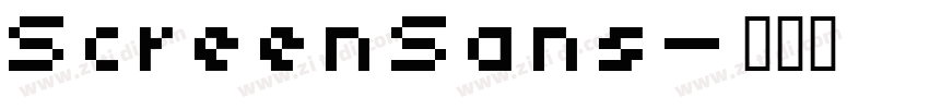 ScreenSans字体转换