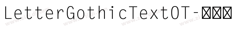 LetterGothicTextOT字体转换