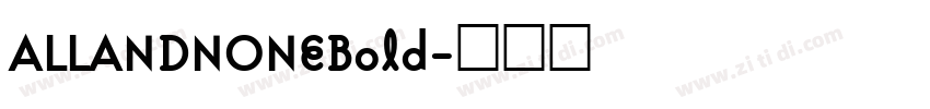ALLANDNONEBold字体转换