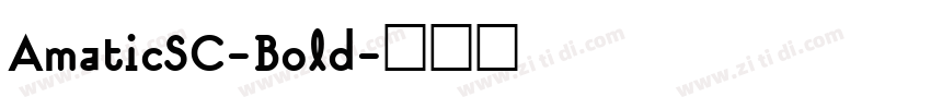 AmaticSC-Bold字体转换
