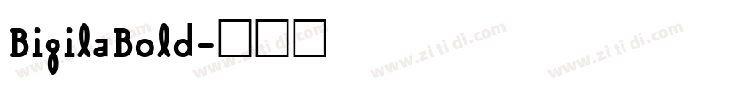 BigilaBold字体转换