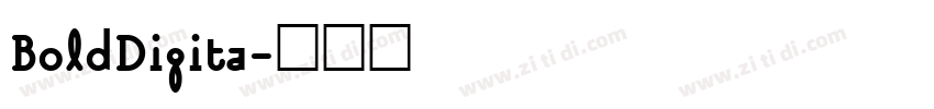 BoldDigita字体转换
