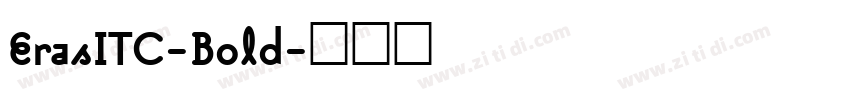 ErasITC-Bold字体转换