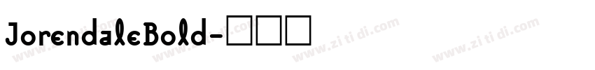 JorendaleBold字体转换