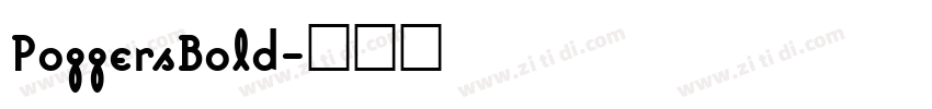 PoggersBold字体转换