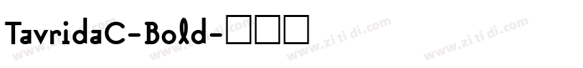 TavridaC-Bold字体转换