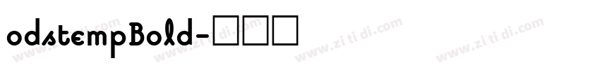 odstempBold字体转换
