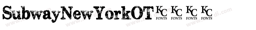 SubwayNewYorkOT字体转换