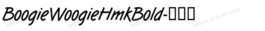 BoogieWoogieHmkBold字体转换