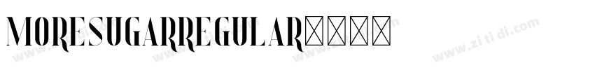 MoreSugarRegular字体转换