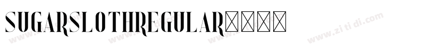 SugarSlothRegular字体转换