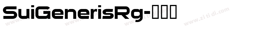 SuiGenerisRg字体转换