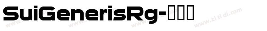 SuiGenerisRg字体转换