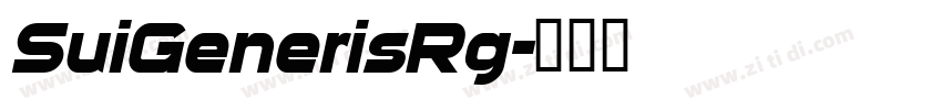 SuiGenerisRg字体转换