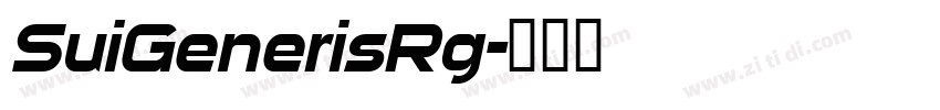 SuiGenerisRg字体转换