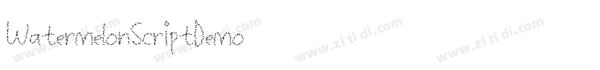WatermelonScriptDemo字体转换