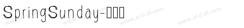 SpringSunday字体转换