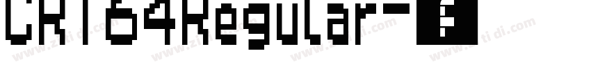 CRT64Regular字体转换