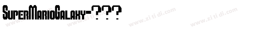 SuperMarioGalaxy字体转换
