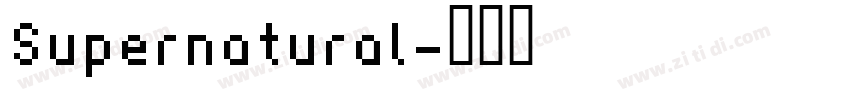 Supernatural字体转换