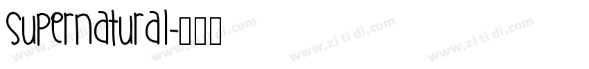 Supernatural字体转换