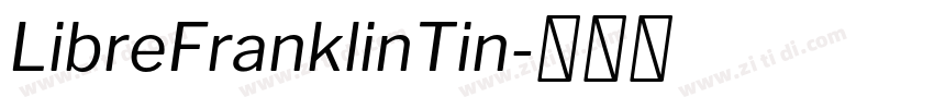 LibreFranklinTin字体转换