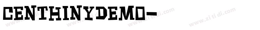 centhinydemo字体转换