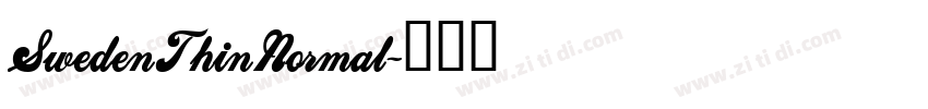 SwedenThinNormal字体转换