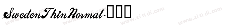SwedenThinNormal字体转换