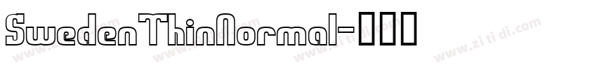 SwedenThinNormal字体转换