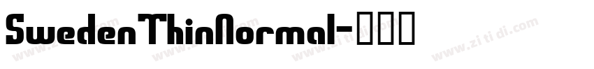 SwedenThinNormal字体转换