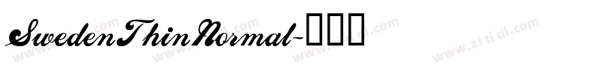 SwedenThinNormal字体转换