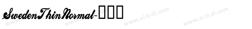 SwedenThinNormal字体转换