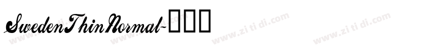 SwedenThinNormal字体转换