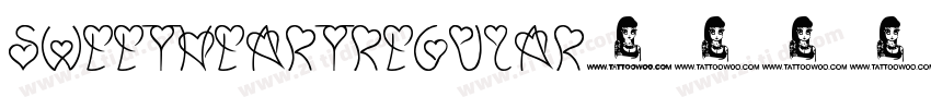 SweetHeartRegular字体转换