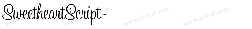 SweetheartScript字体转换