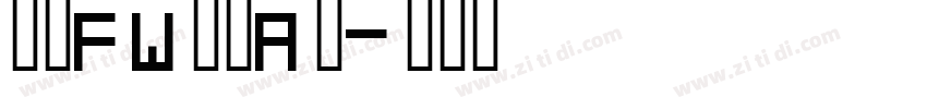 方正FW筑紫A圆字体转换